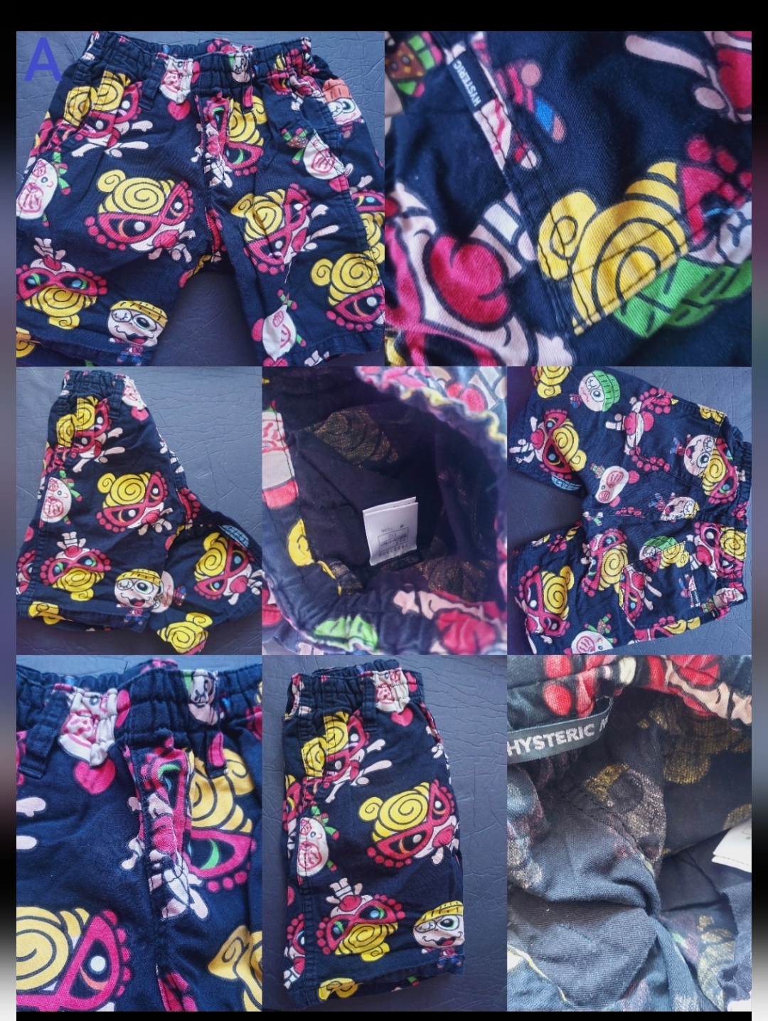 Japan Hysteric Mini Doll Kids Pattern Lego Shorts Boy Girl